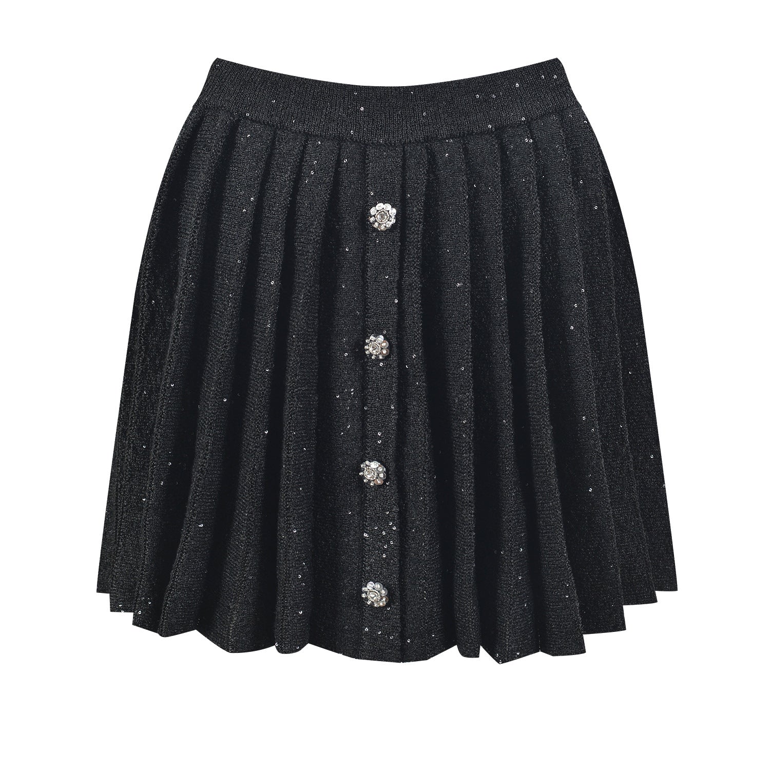 Long Sleeves Pleated Skirts