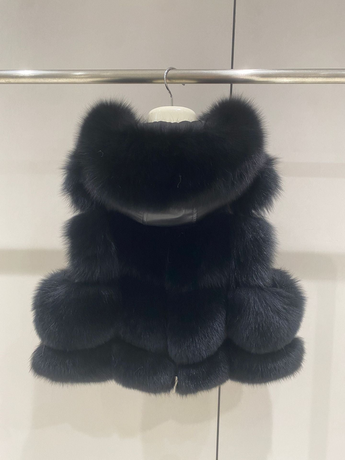 Fur bread cubes jacket