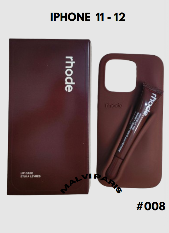 Rho DUO GIFT SET IPHONE 11 /12 CASE + LIPGLOSS – Toast, Ribbon, Raspberry Jelly & Espresso