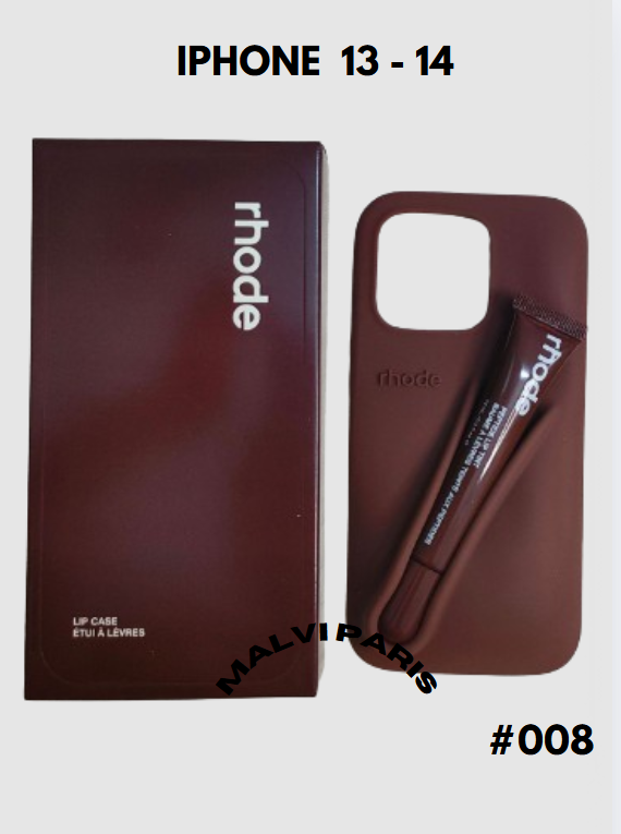 Rho DUO GIFT SET IPHONE 13 /14 CASE + LIPGLOSS – Toast, Ribbon, Raspberry Jelly & Espresso
