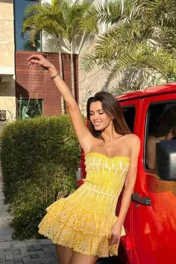 Monaco - Yellow Mini Dress