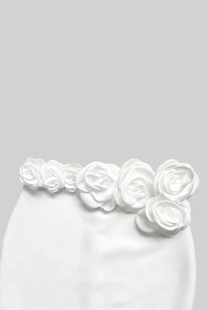 Two Piece Flower Detail Top and Maxi Skirt