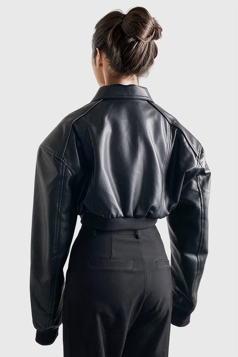 Leather Bomber Jacket