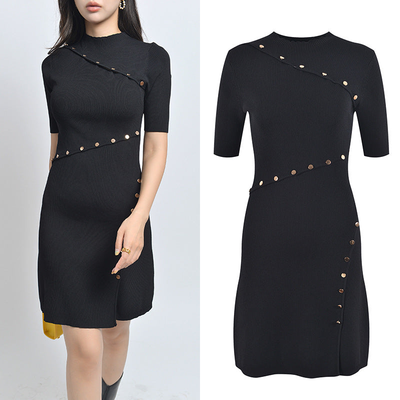 Knitted goddess fan dress