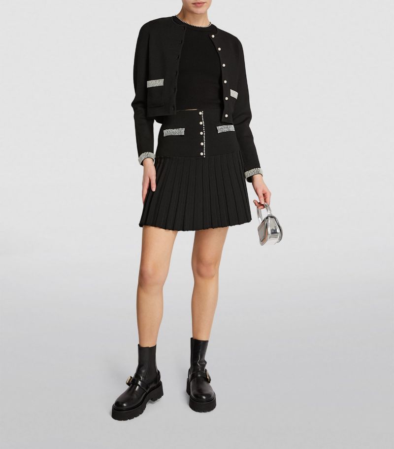 SANDRO Bead-Trim Cardigan