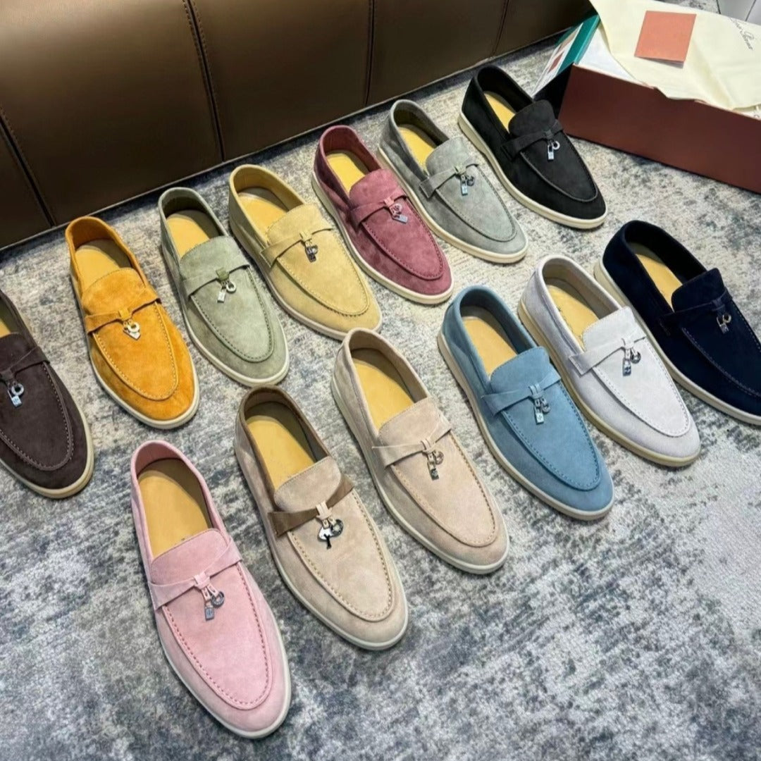 Leather casual women shoes