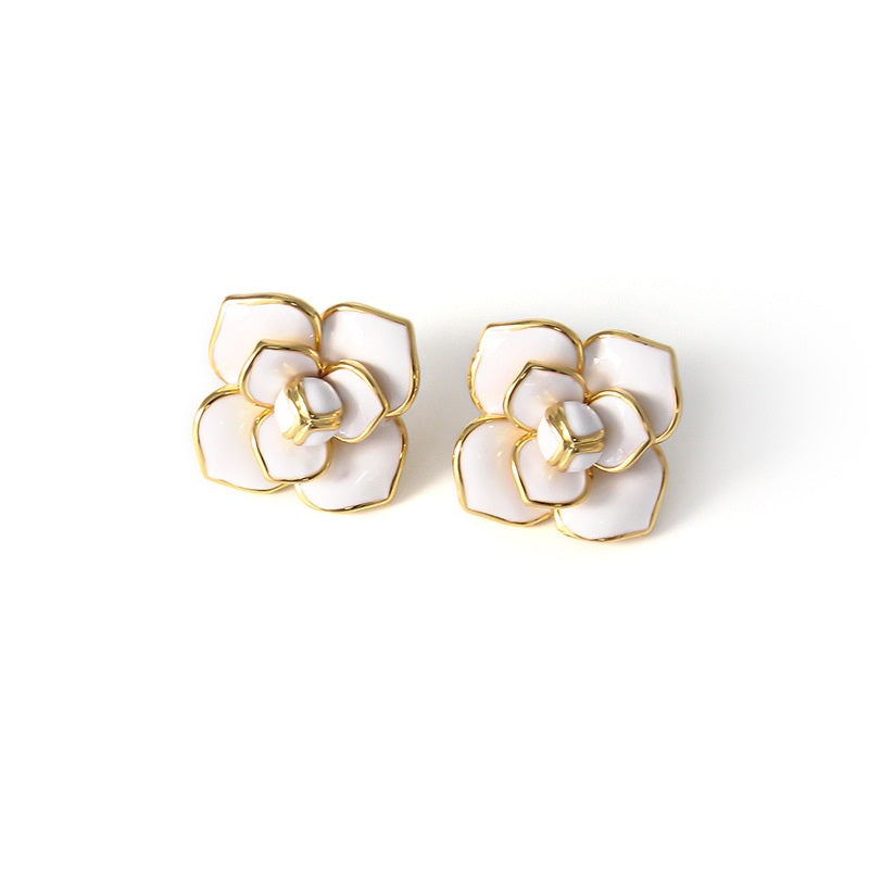 CELINE glazed studs earings