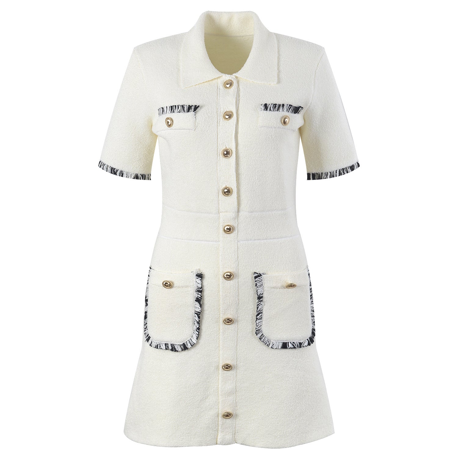 French temperament celebrity thin polo neck skirt