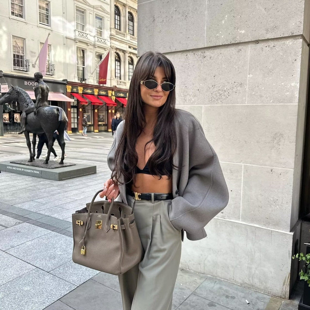 Winter woolen kimono jacket