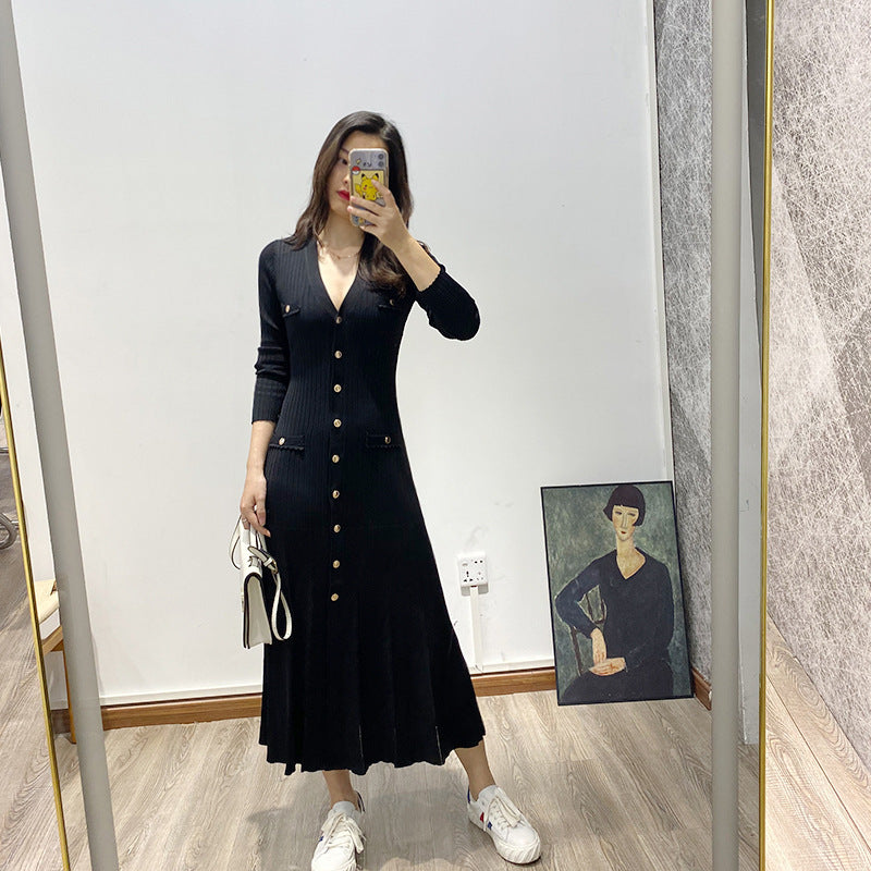 Knitted long skirts