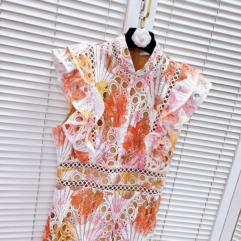 Flower cutout Fungus Fly Dress