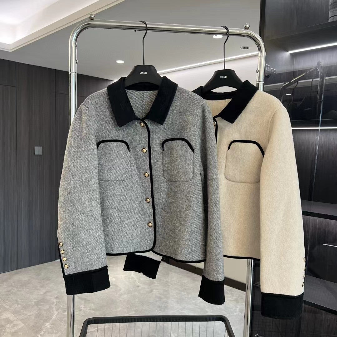 woolen short double-sided Blazer