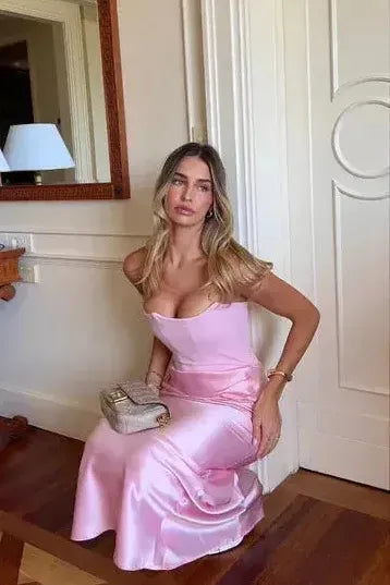 Margot - Pink Maxi Dress