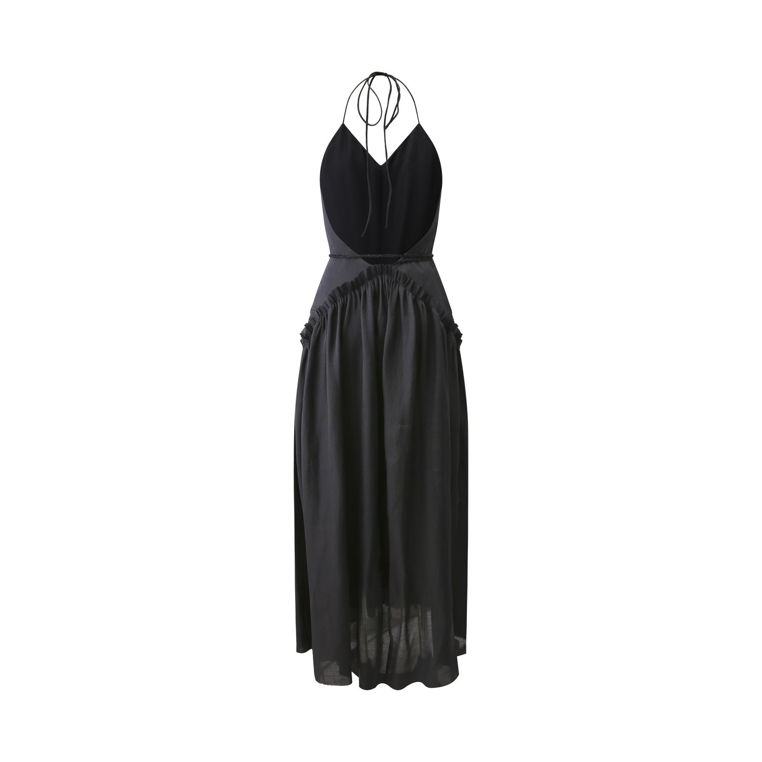 French halterneck slip dress
