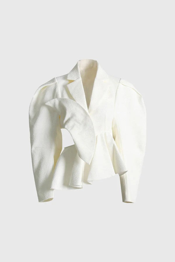 Jacket with Asymmetric Cuts