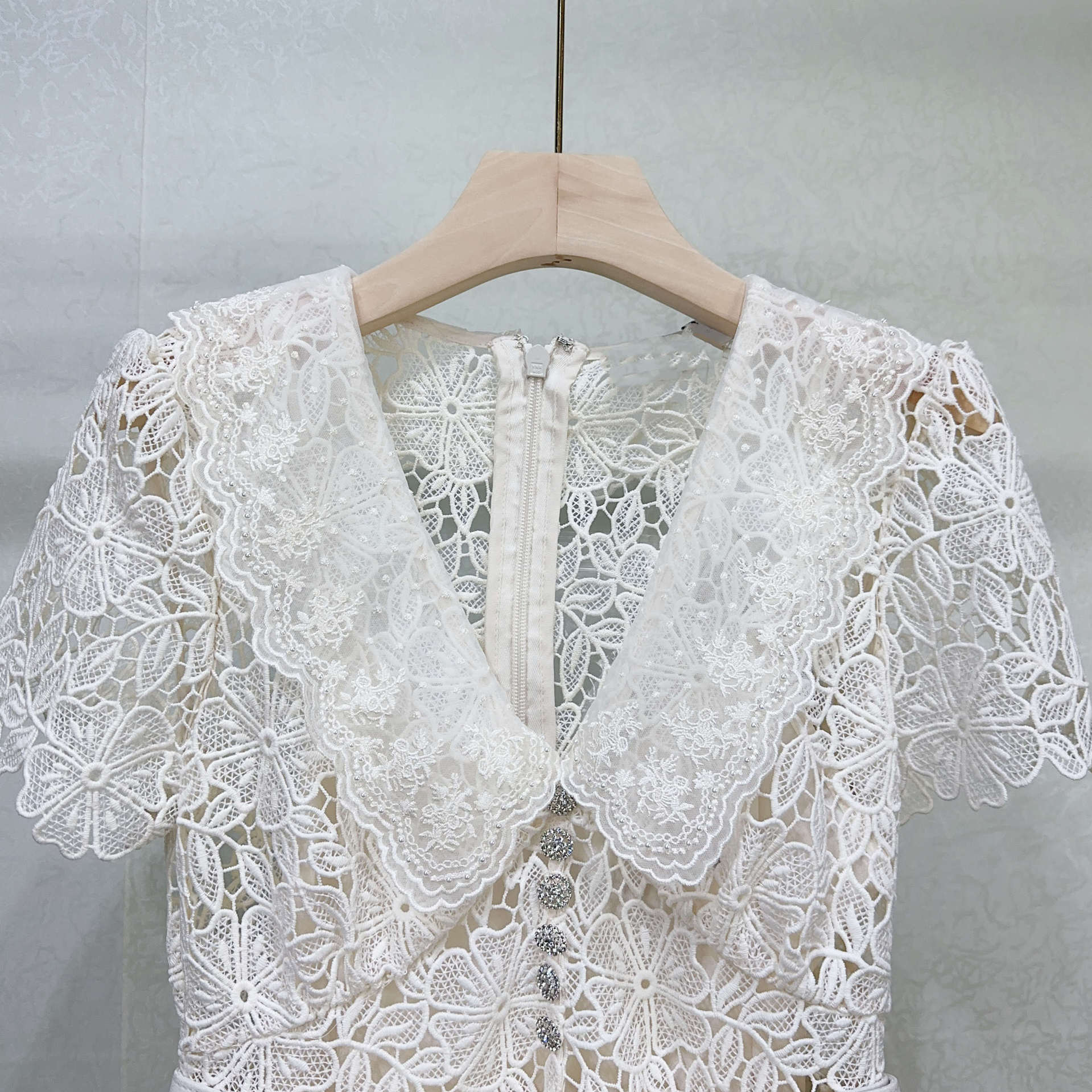 Crochet lace lace dress