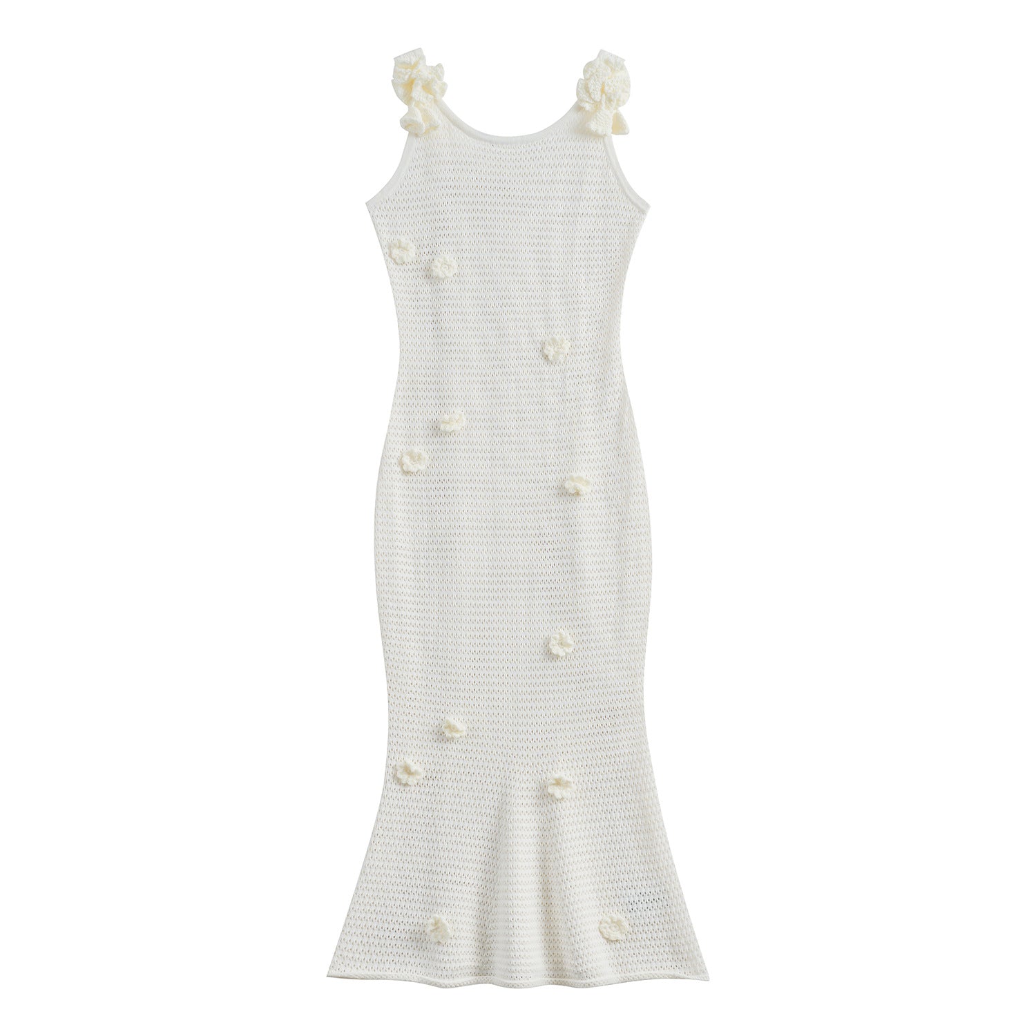 Crochet Flower Suspender Fish Dress