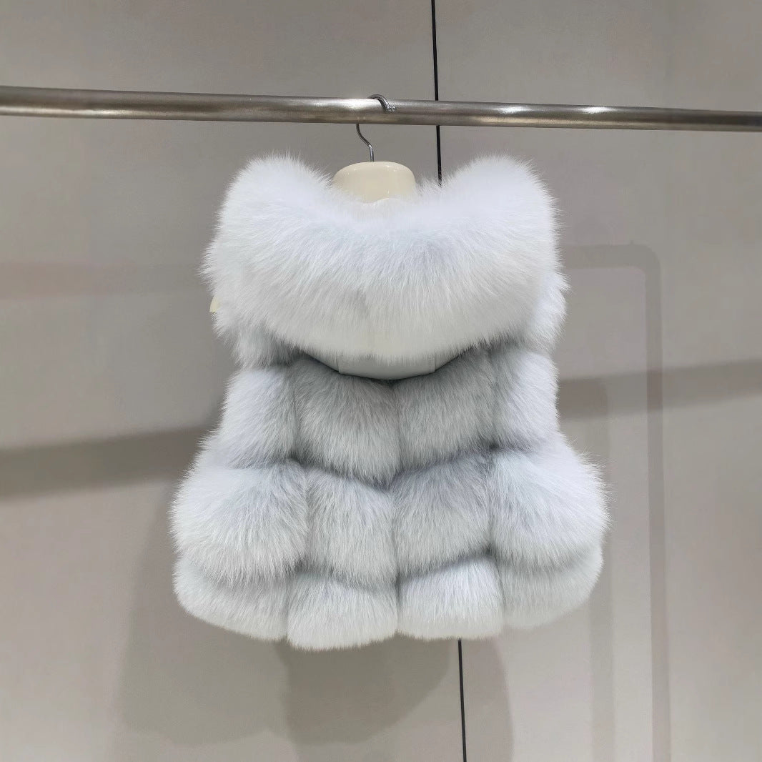 Fur bread cubes jacket