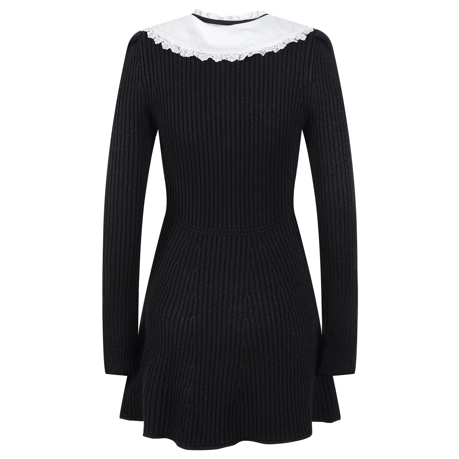 Hepburn Style Doll Neck Dress