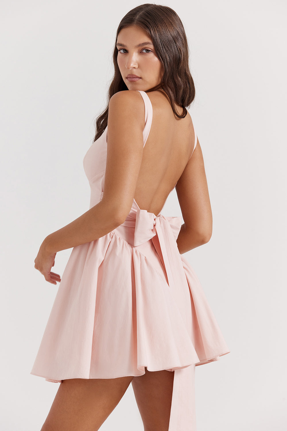 princess polly baby blue dress Emmeline: Beaded Butterfly Backless Gown main image 1