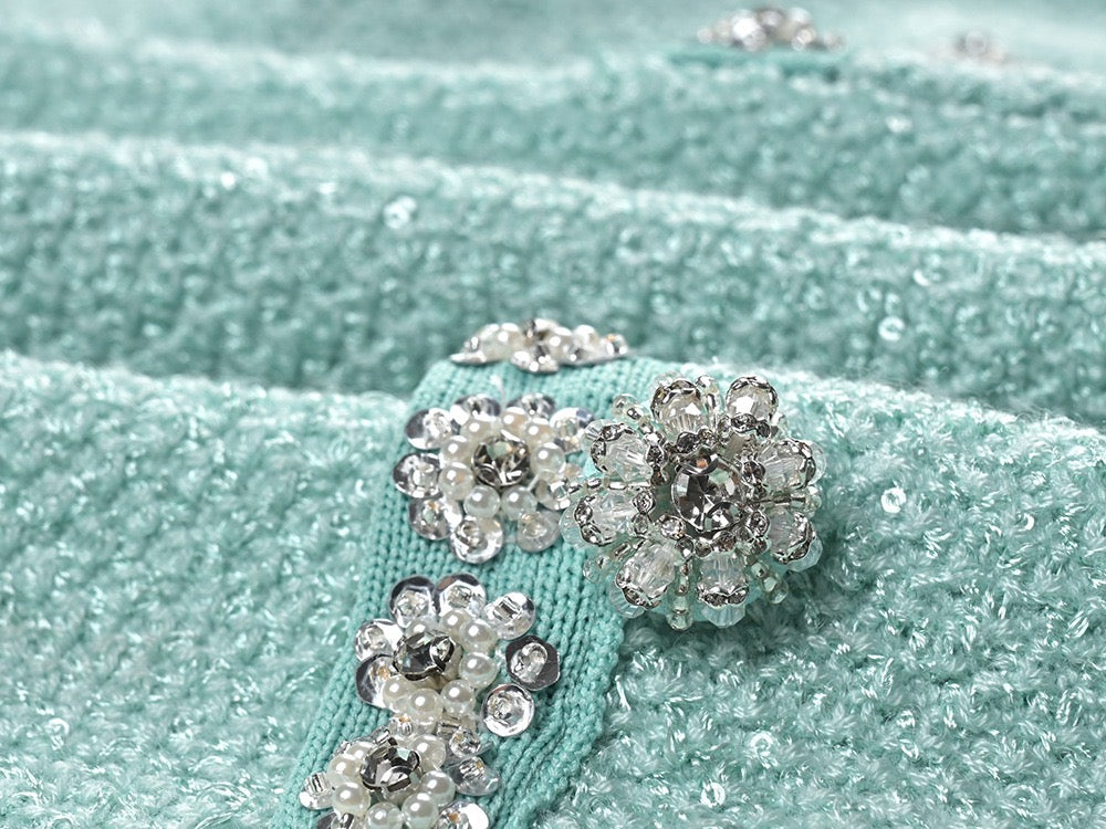 Self portraitMINT MINT KNIT DRESS