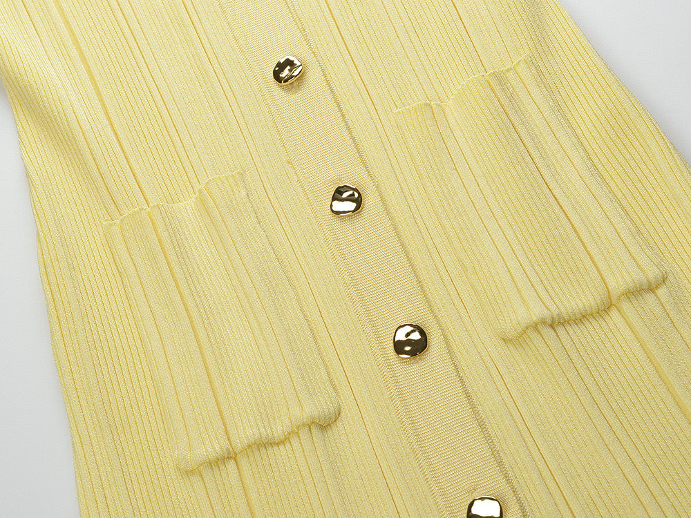 Zaidi Rachida Self Yellow dress