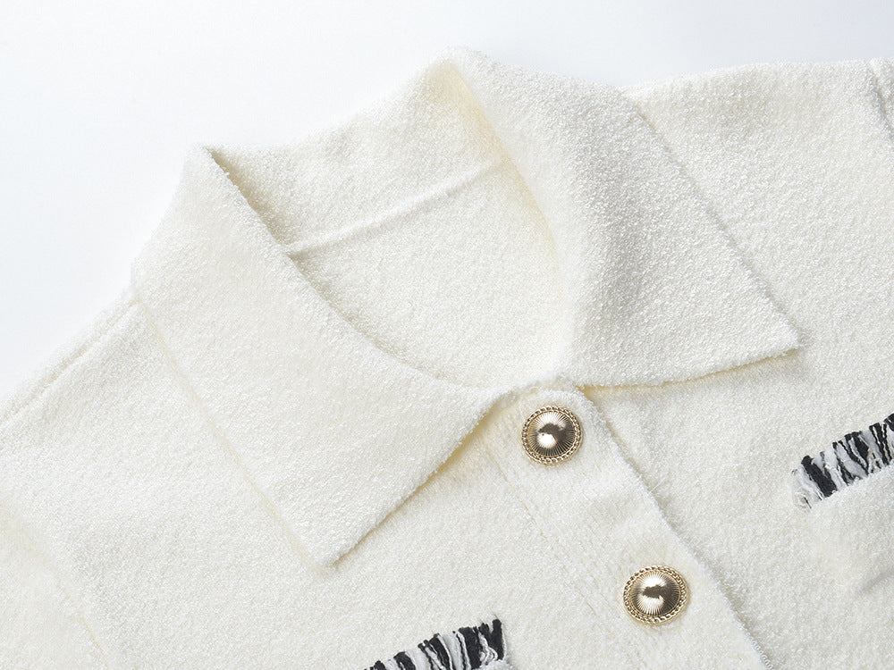 French temperament celebrity thin polo neck skirt