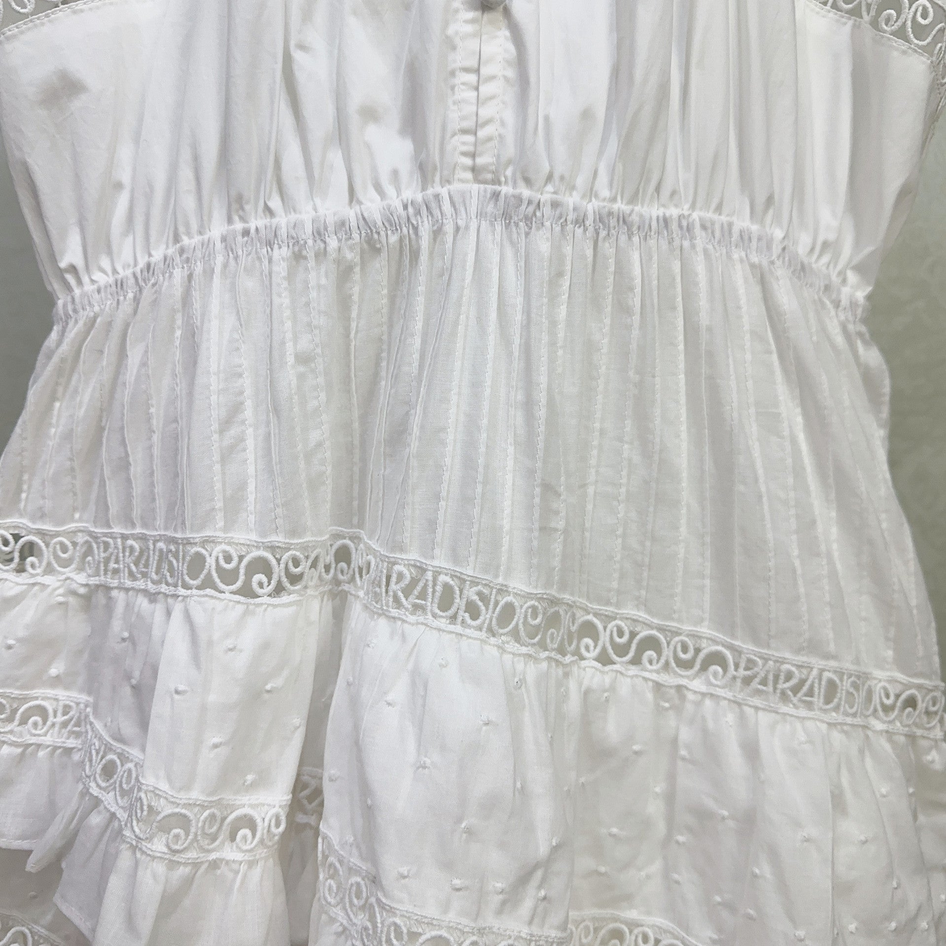 V-necked short dress