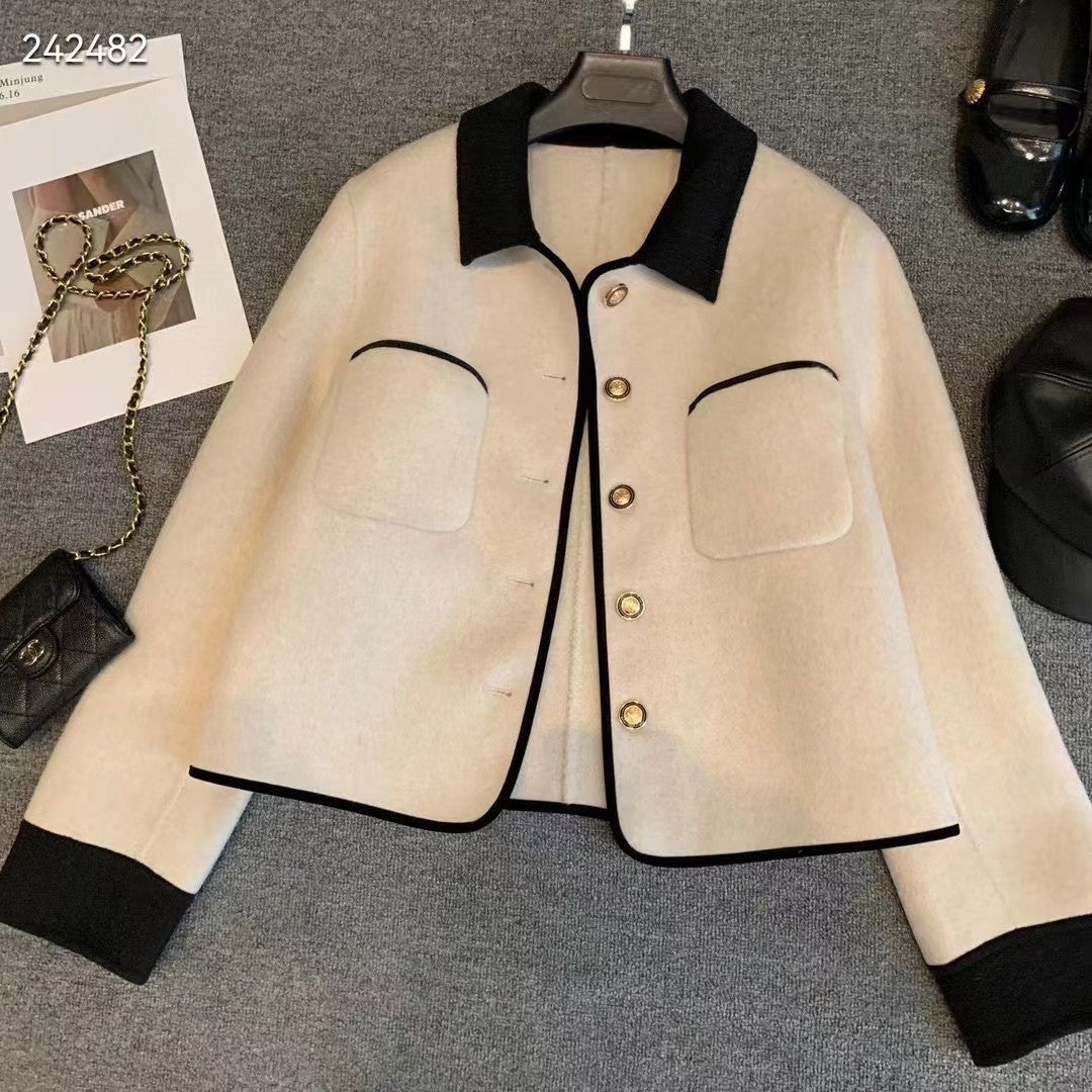 woolen short double-sided Blazer