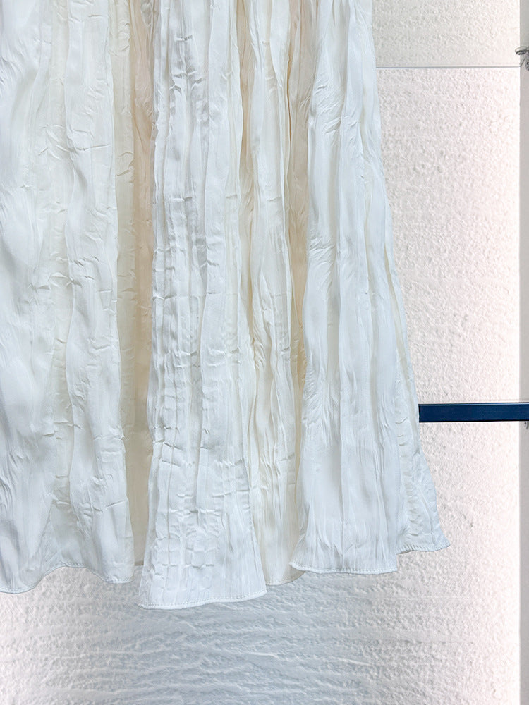 Fairy style texture long dress