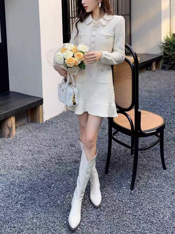 French style knitted dress