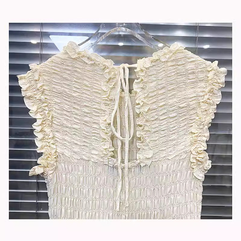 Sleeveless lace-up fairy dress