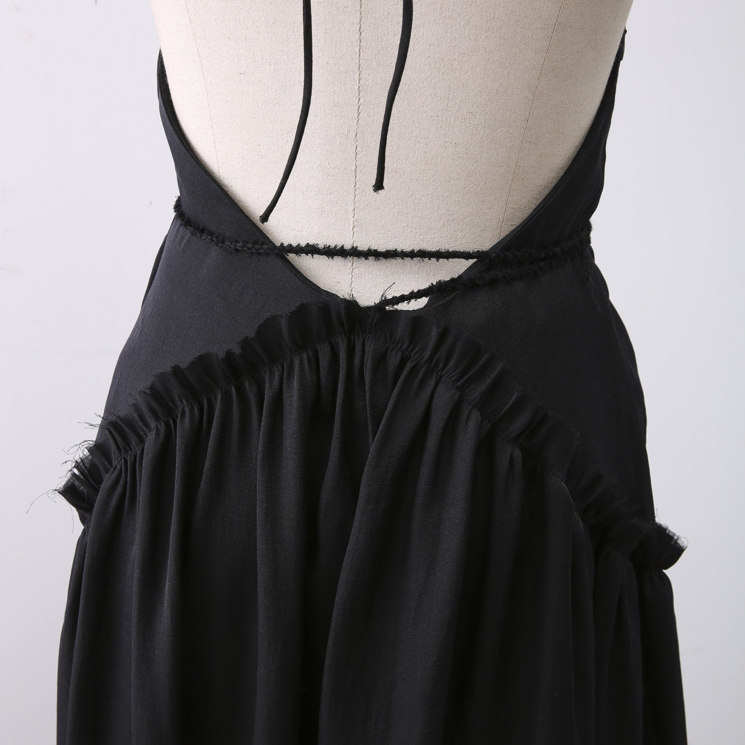 French halterneck slip dress