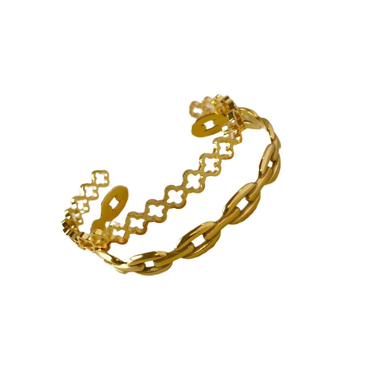Cut-out opening adjustable bracelet