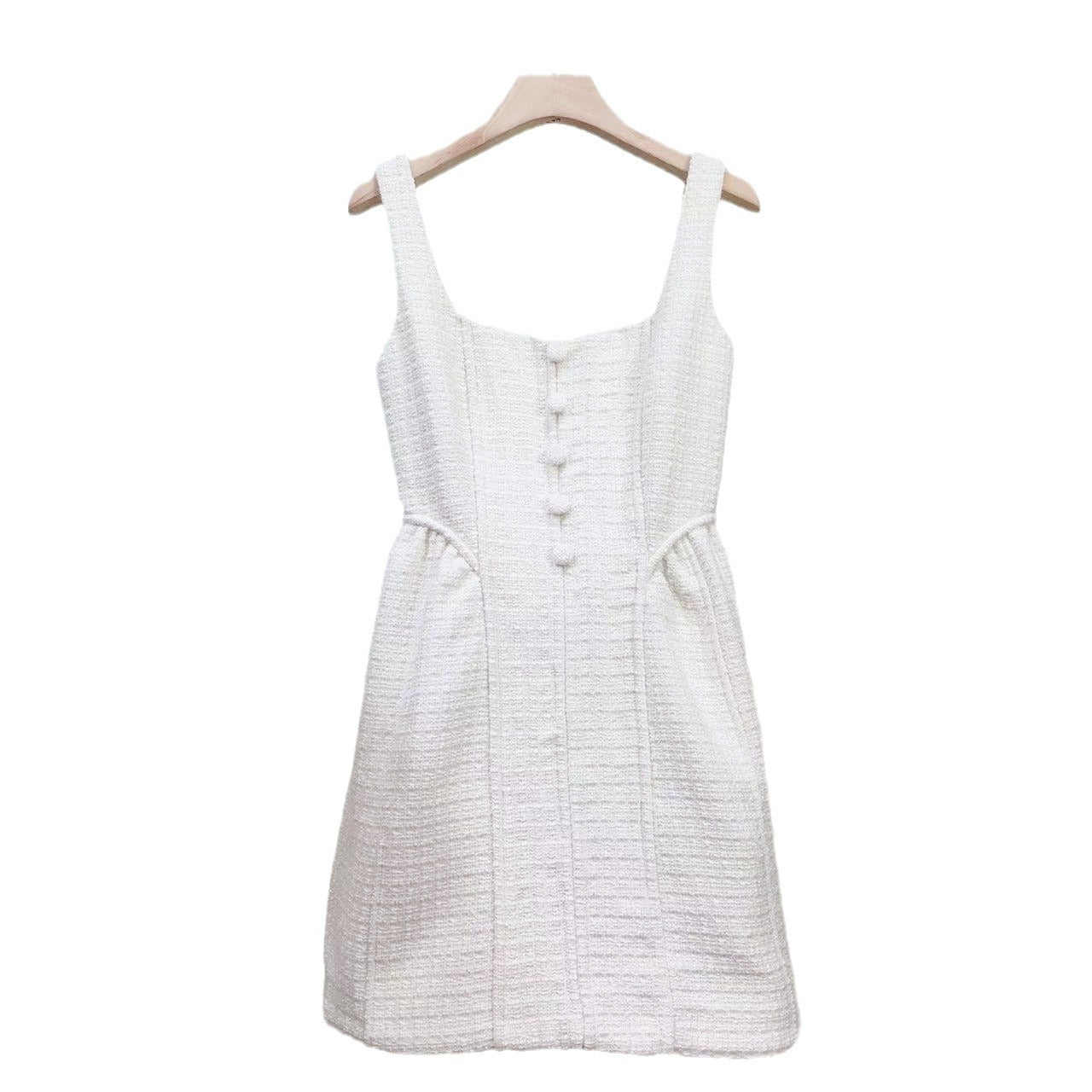Sleeveless u-neck suspender Dress