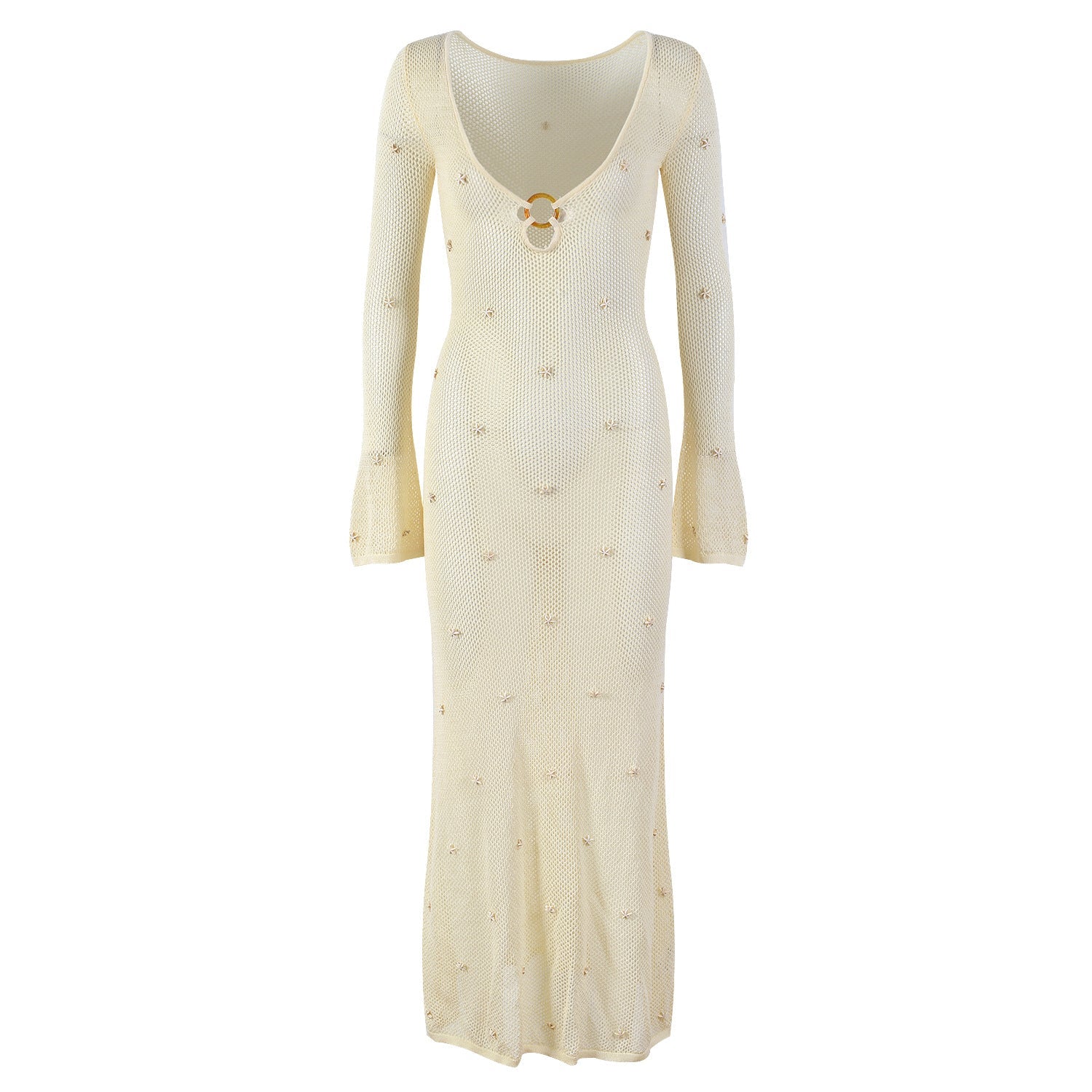 Self maxi Dress white