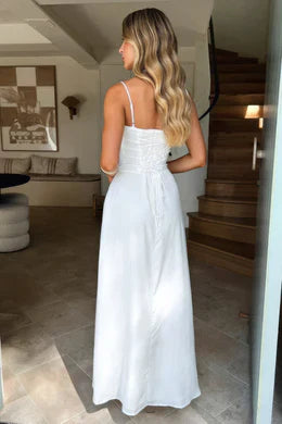 Jessica - Lace-Up Sleeveless Maxi Dress