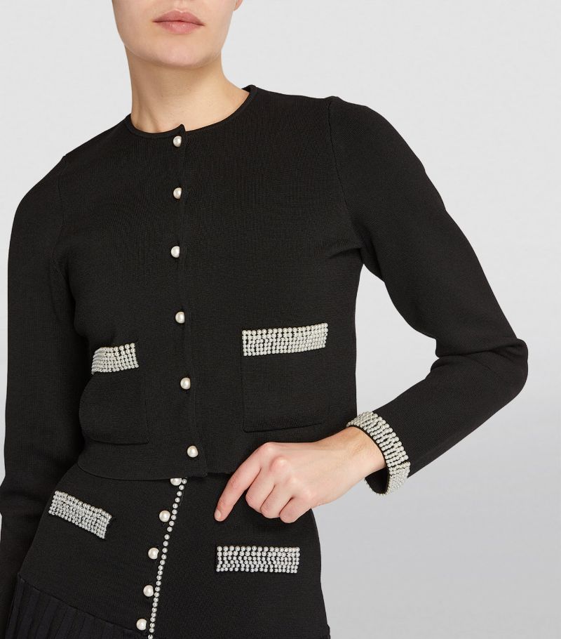 SANDRO Bead-Trim Cardigan