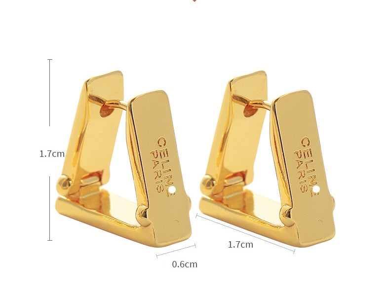 CELINE letter earrings
