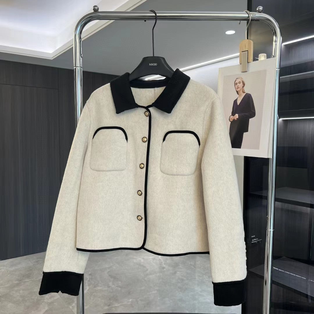woolen short double-sided Blazer