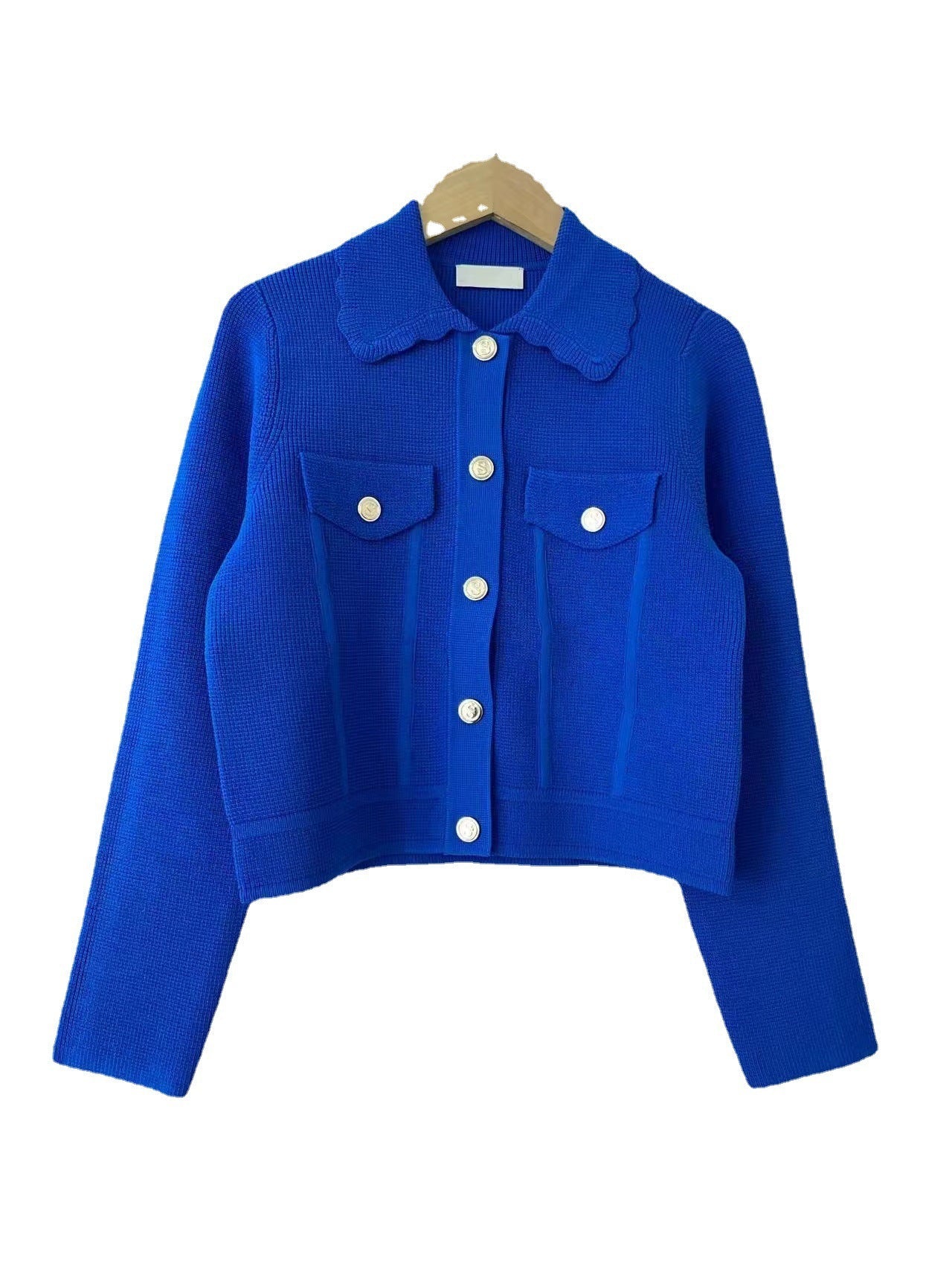 Summer Doll Collar Slim Knit Top Skirt