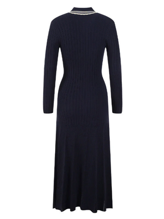Alexandrine Knit Midi / Maxi Dress - BLACK