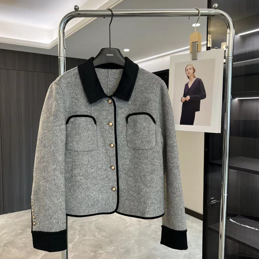 woolen short double-sided Blazer