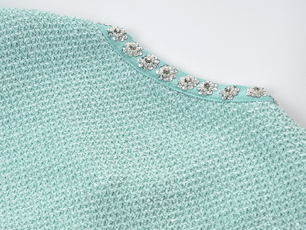 Self portraitMINT MINT KNIT DRESS