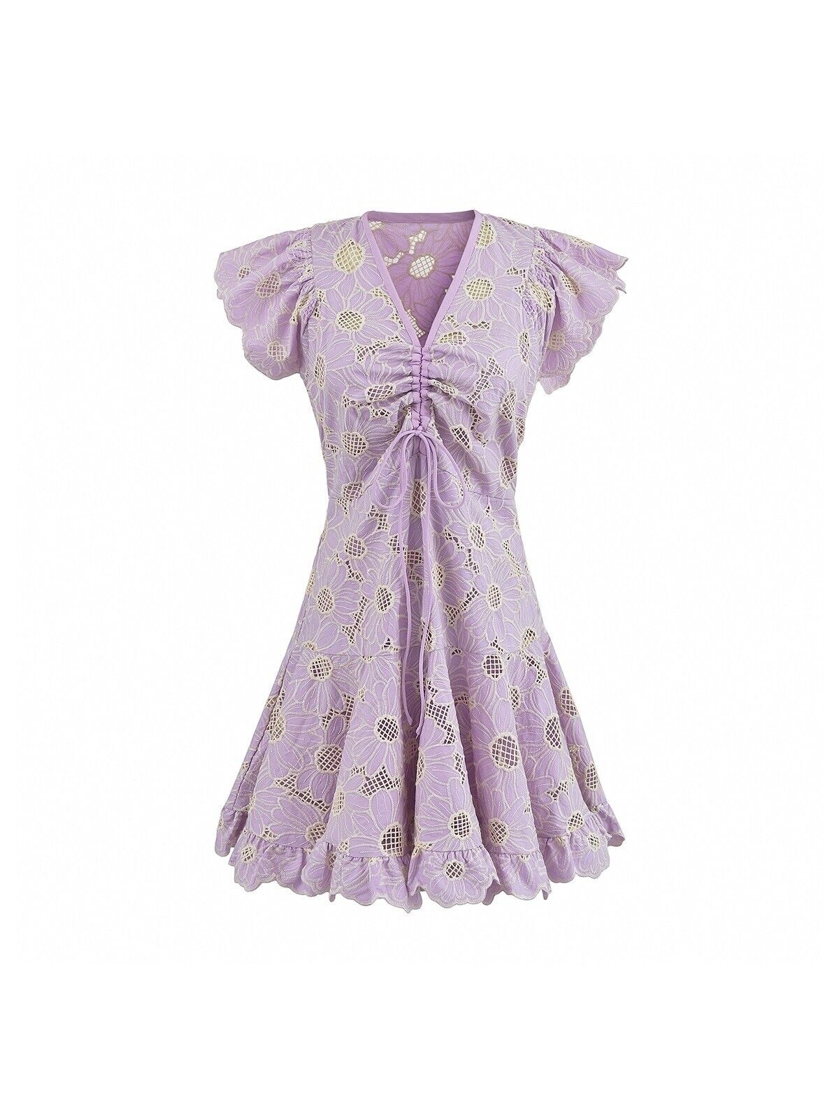 French Fly Sleeve Daisy Dress