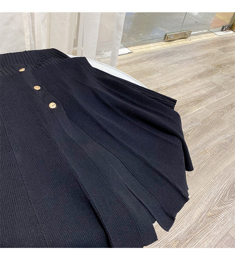 Knitted long skirts