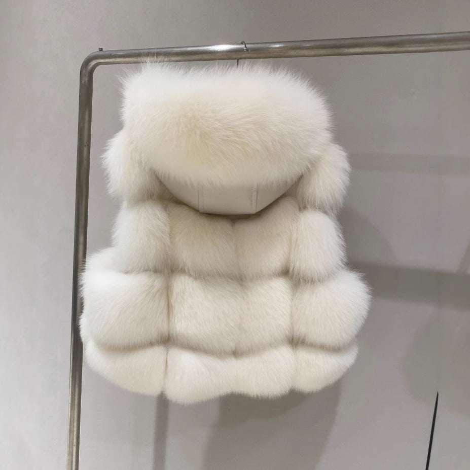 Fur bread cubes jacket