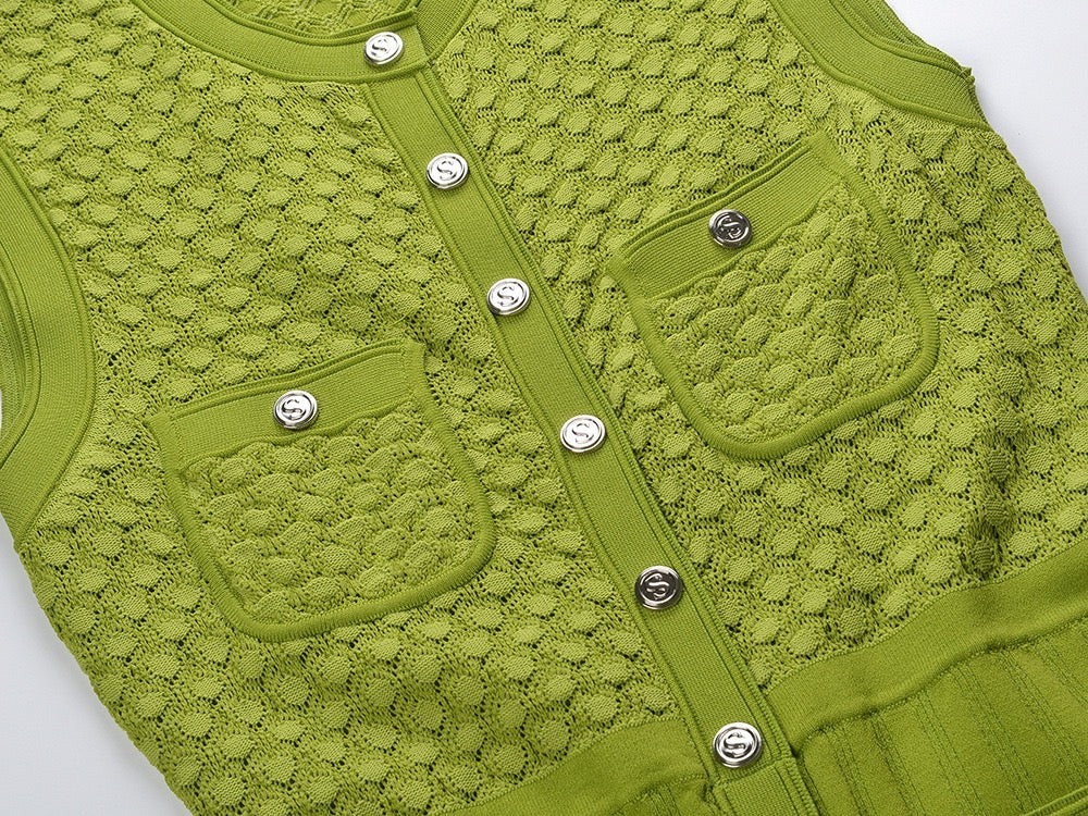 SANDRO lurex sleeveless maxi dress