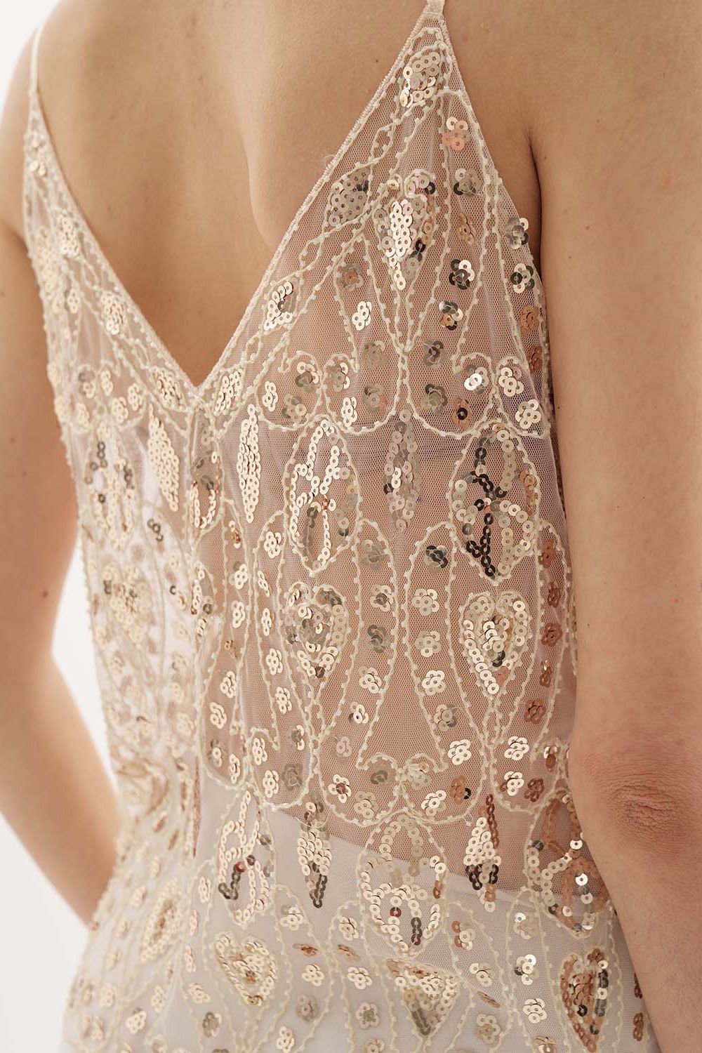 Cristina Embellished Top - Cream