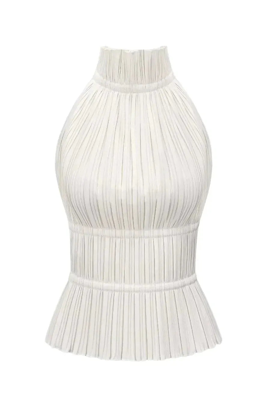 Lauren - Backless Pleated Top